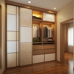 interior design services in pune -Bedroom wardrobe design idea by tatsavi spaces