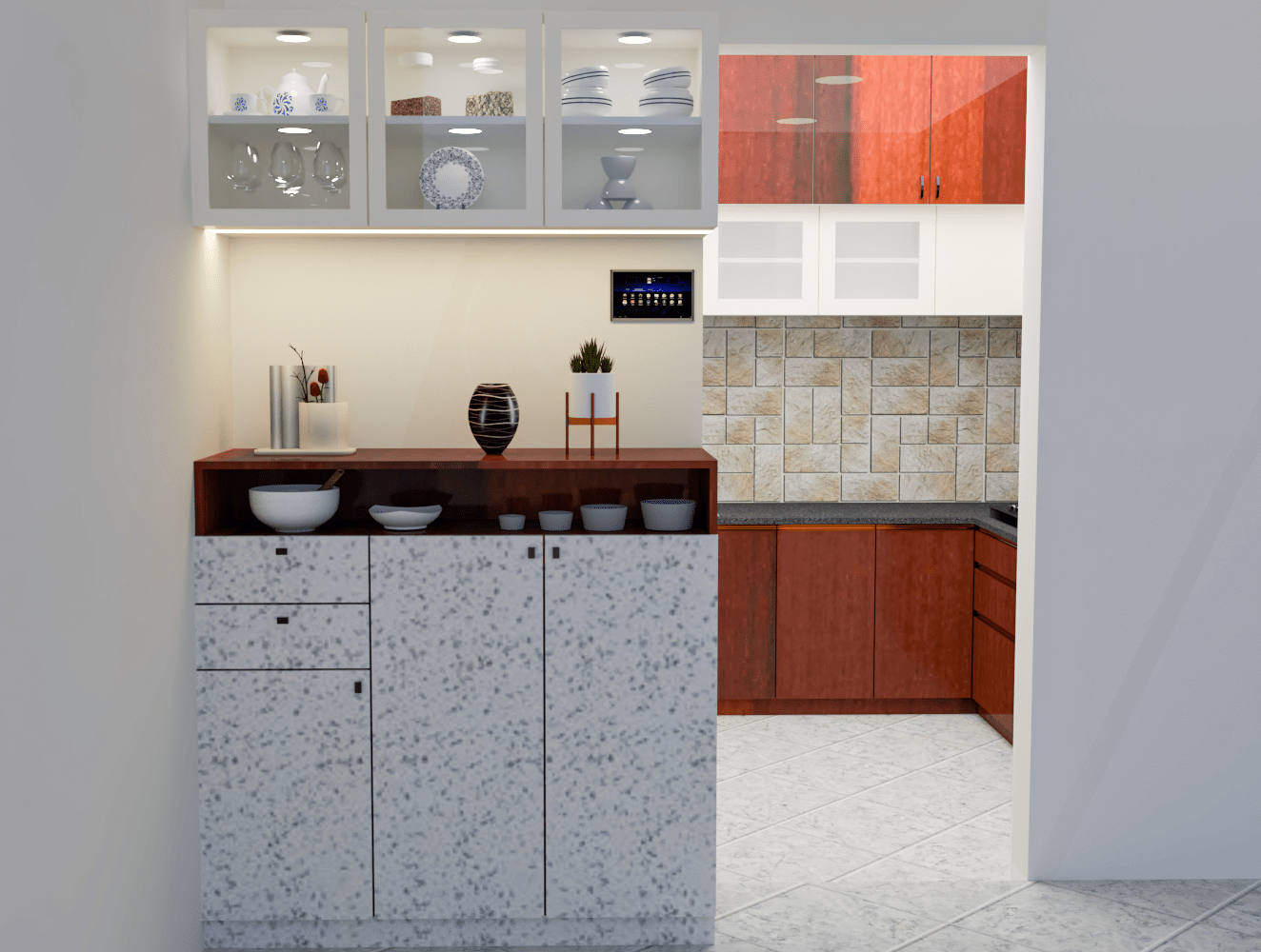 Crocery unit by Tatsavi Spaces