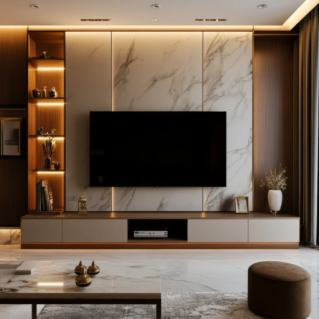 TV Unit Design 4 - Tatsavi Spaces | Best Interior Designers in Pune