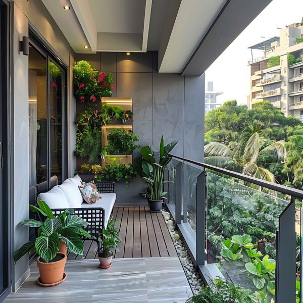 Balcony design idea by tatsavi spaces interior design services in pune